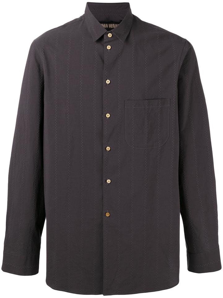 Uma Wang Tazio Shirt, Men's, Size: Medium, Grey, Cotton