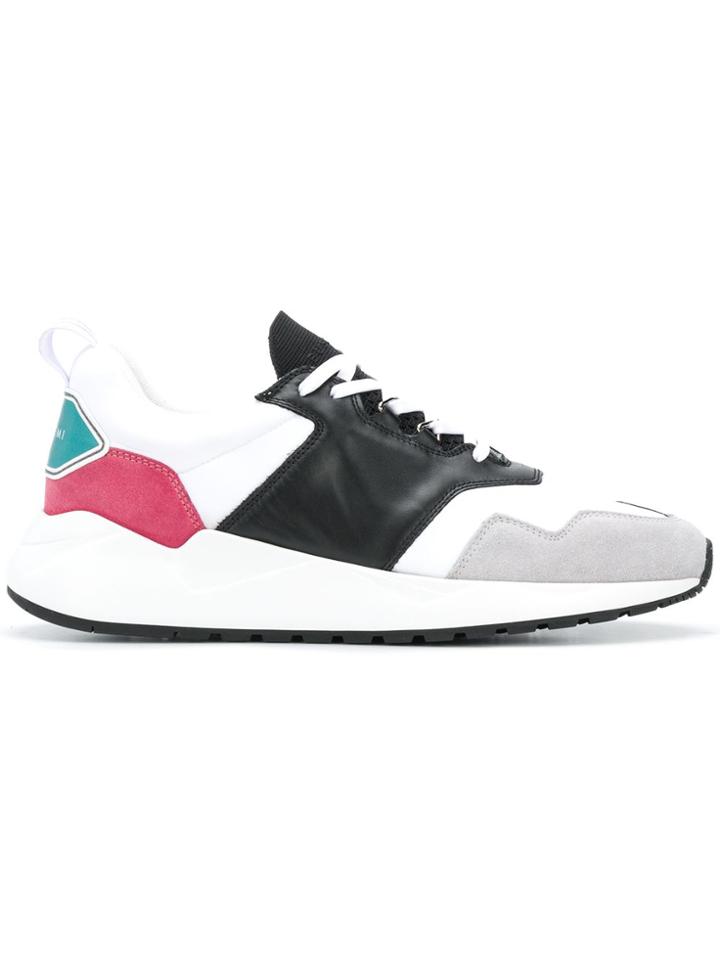 Buscemi Colour Block Sneakers - White