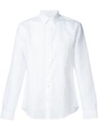 Vince Classic Shirt, Men's, Size: M, White, Cotton/linen/flax