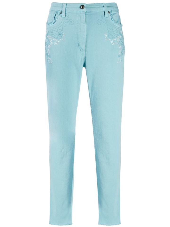 Etro Embroidered Jeans - Blue