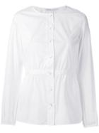 Agnona Buttoned Blouse, Women's, Size: 46, White, Cotton