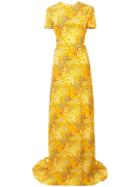 Carolina Herrera Mix Pattern Long Dress - Yellow