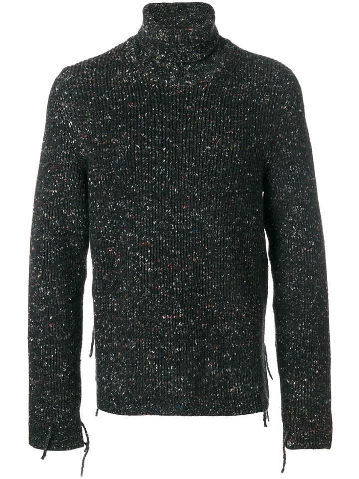 Maison Margiela Marbled Turtleneck Jumper - Brown