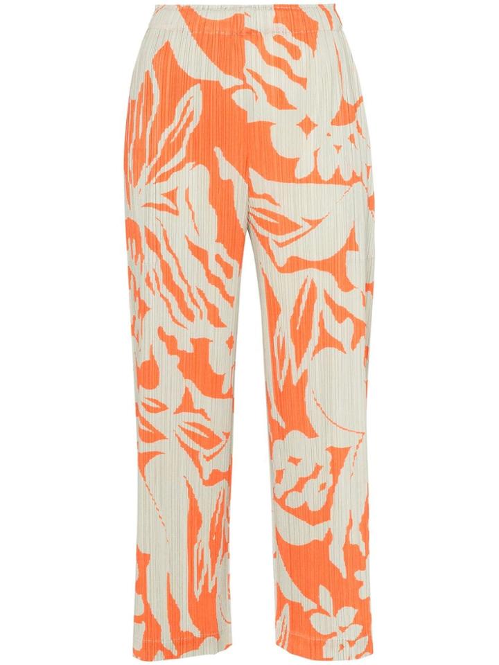 Pleats Please By Issey Miyake Printed Pleated Trousers - 24 Multicolor
