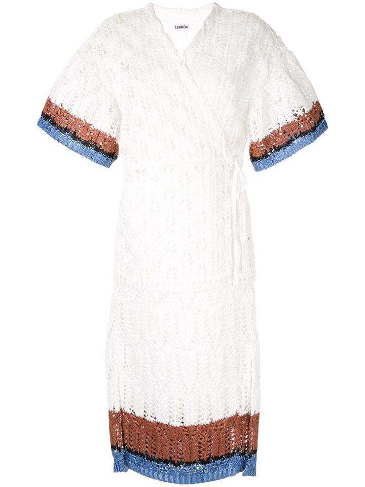 Coohem Summer Lacy Knit Cardigan - White