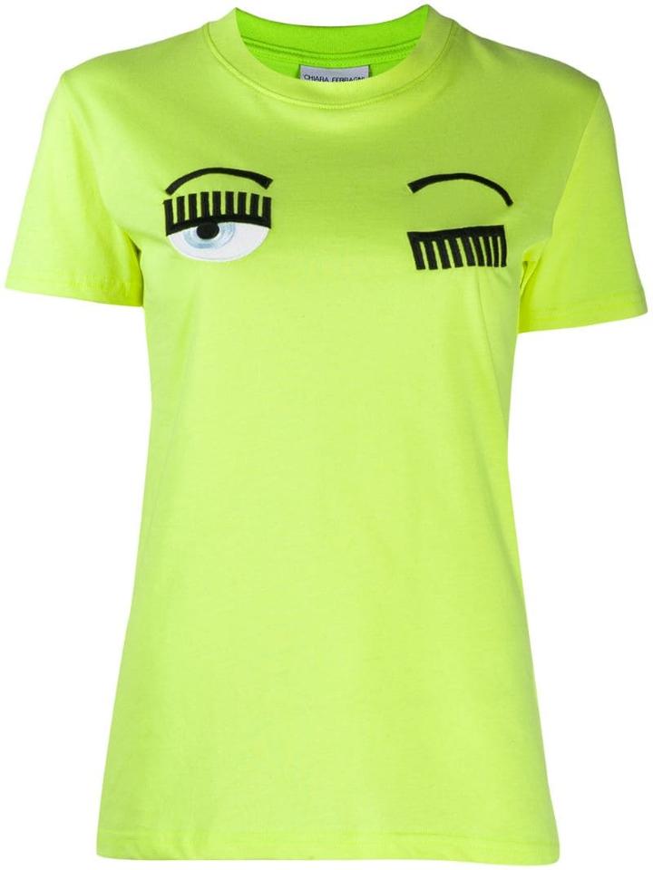 Chiara Ferragni Appliqué Logo T-shirt - Yellow