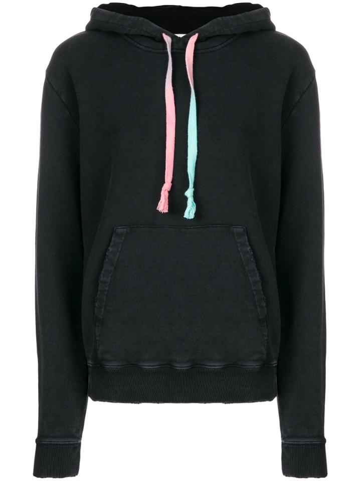 Saint Laurent Drawstring Long-sleeve Hoodie - Black
