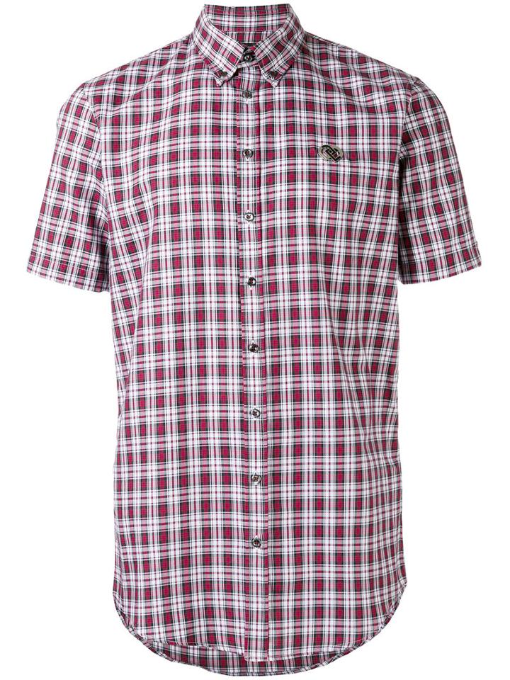 Dsquared2 - Short Sleeved Tartan Shirt - Men - Cotton - 56, Black, Cotton