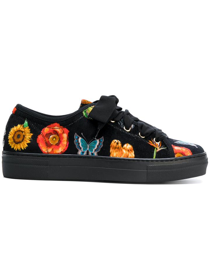 Etro Mixed Prints Sneakers - Black