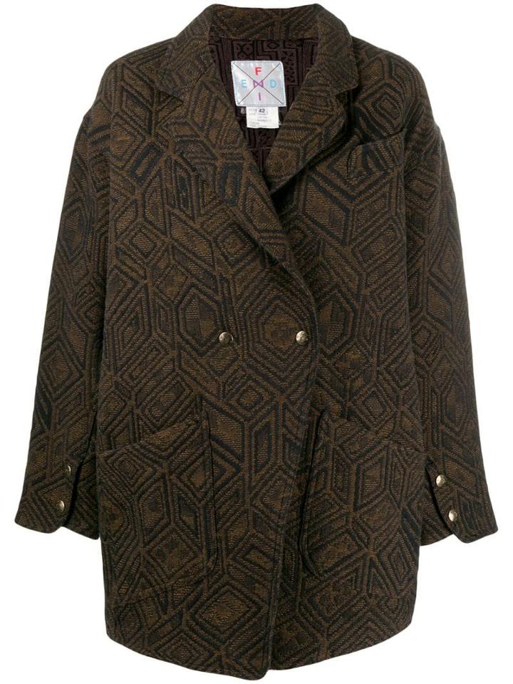 Fendi Pre-owned 1980's Tailored Coat - Brown
