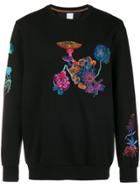 Paul Smith Embroidered Flower Sweatshirt - Black