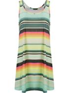 Lygia & Nanny Striped Beach Dress, Women's, Size: 40, Green, Polyester/spandex/elastane