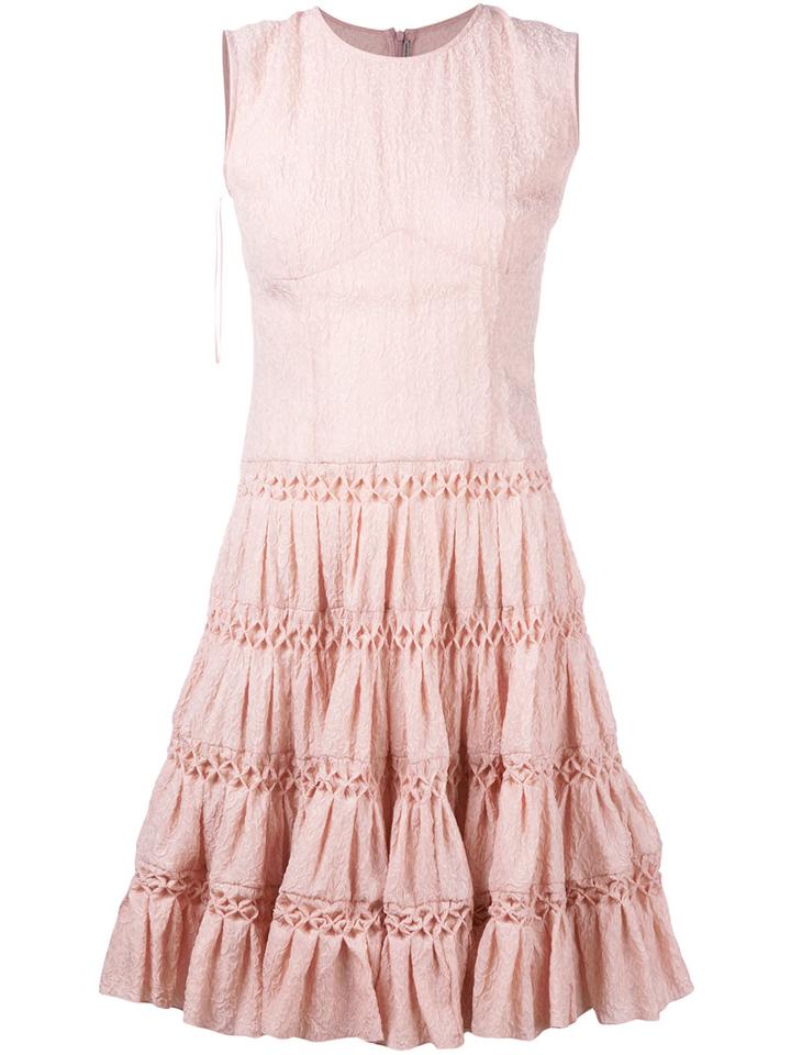 Ermanno Scervino - Sleeveless Full Skirt Dress - Women - Silk/nylon - 40, Women's, Pink/purple, Silk/nylon