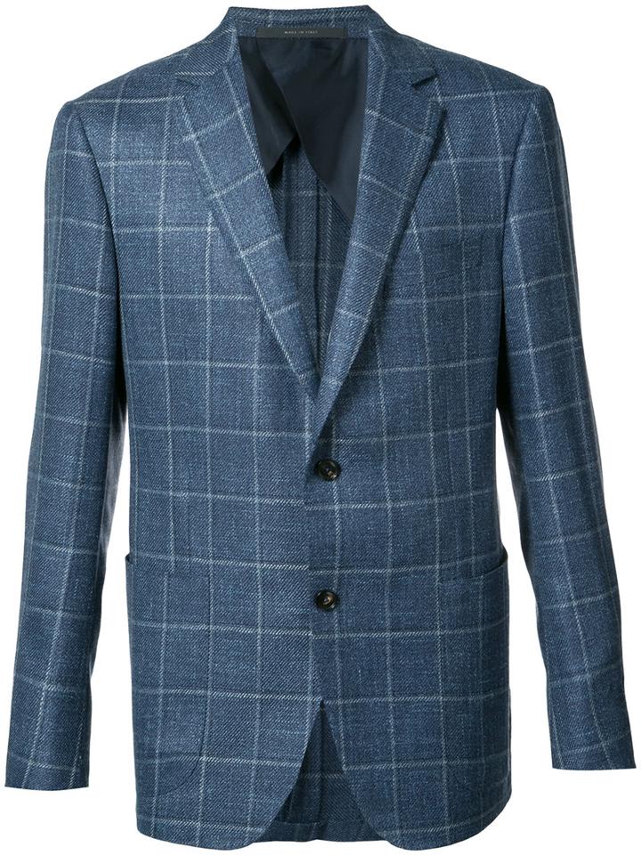 Pal Zileri - Woven Blazer - Men - Silk/linen/flax/rayon/wool - 46, Blue, Silk/linen/flax/rayon/wool