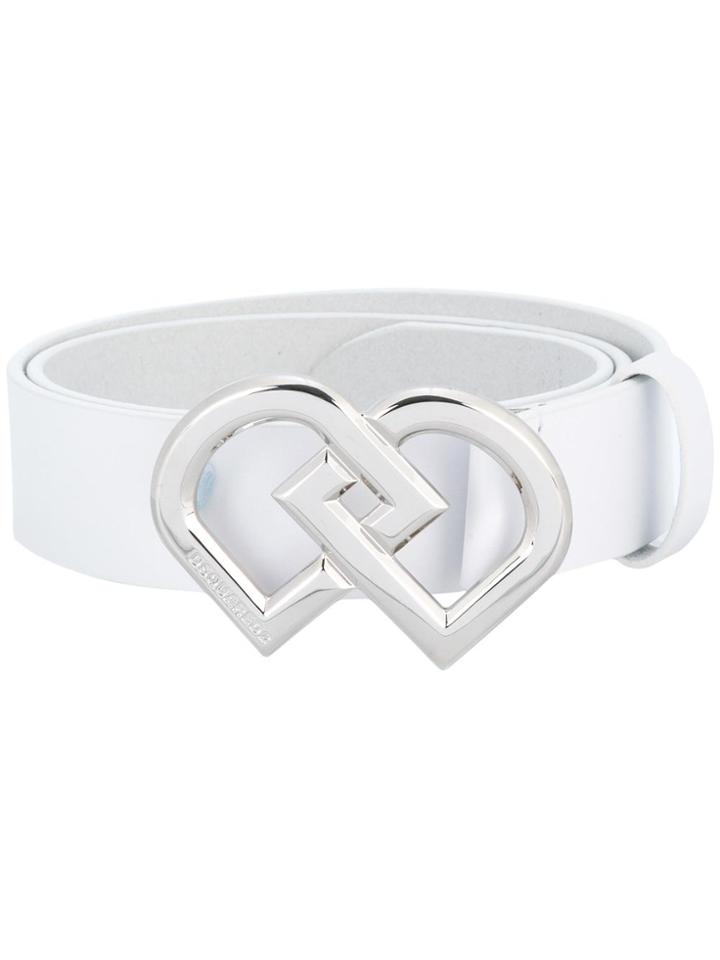 Dsquared2 Dd Buckle Belt - White