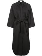 Nina Ricci Belted Shirt Dress - Black