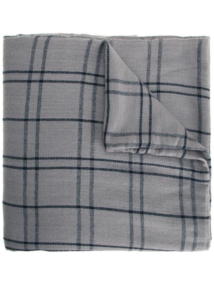 Denis Colomb 'abhaya Nomad' Scarf, Men's, Grey, Cashmere