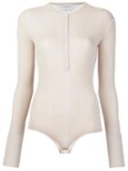 Gabriela Hearst 'nathan' Bodysuit, Women's, Size: Medium, Nude/neutrals, Merino