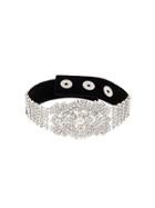 Manokhi Faux-crystal Embellished Choker - Black