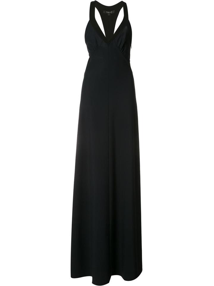 Derek Lam Long Flared Dress, Women's, Size: 38, Black, Polyamide/viscose