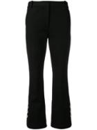 Derek Lam 10 Crosby Cropped Flare Trousers - Black