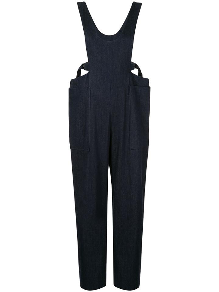 Muller Of Yoshiokubo Loose Fit Denim Dungarees - Blue