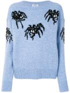 Prada Spider Patterned Sweater - Blue