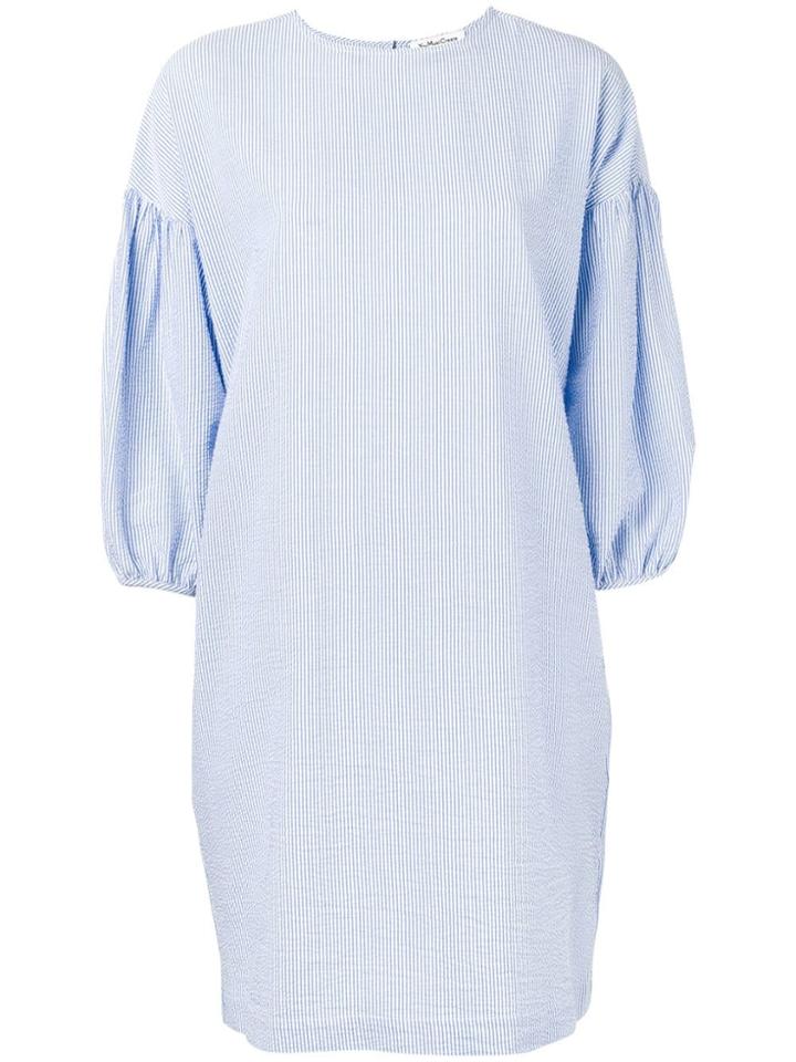 Ymc Darlene Puff Sleeve Dress - Blue