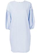 Ymc Darlene Puff Sleeve Dress - Blue