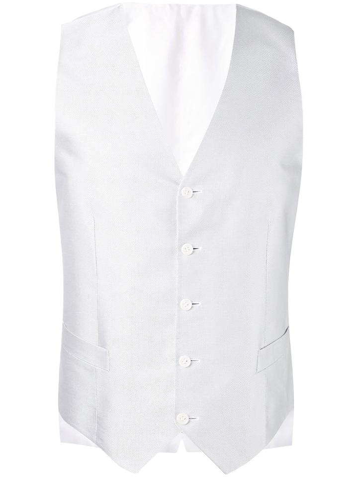 Canali Button Up Waistcoat - Grey