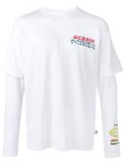 Gcds Double-sleeve Logo T-shirt - White