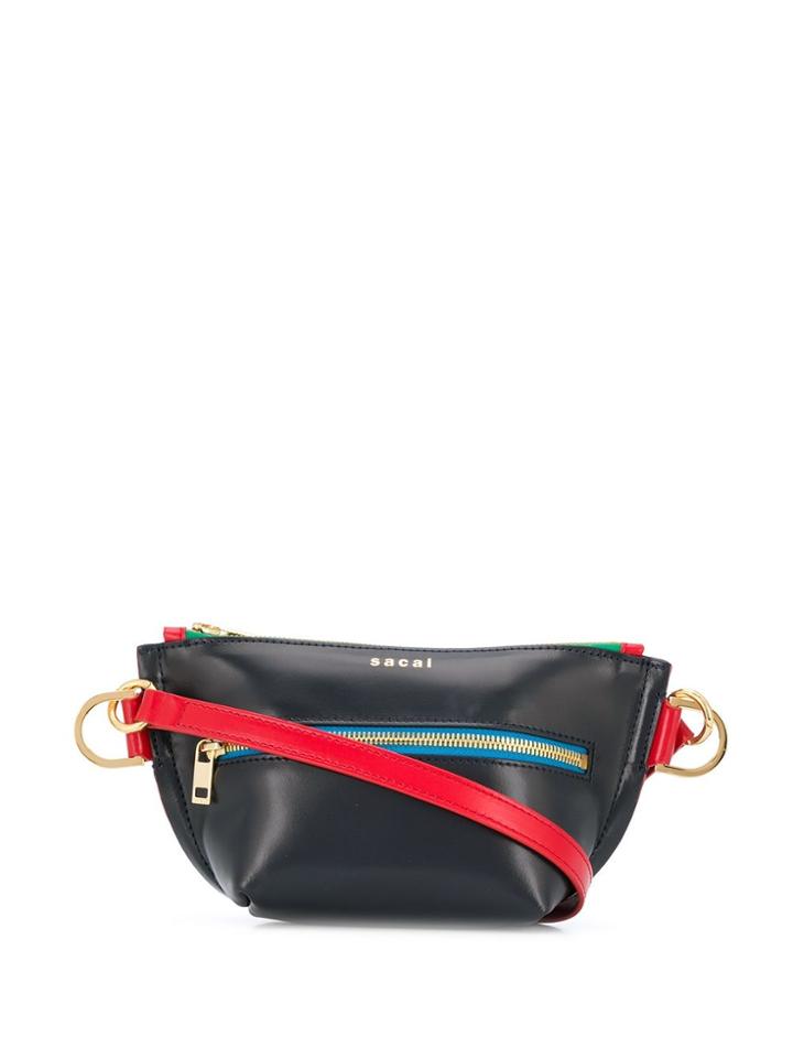 Sacai Leather Belt Bag - Blue