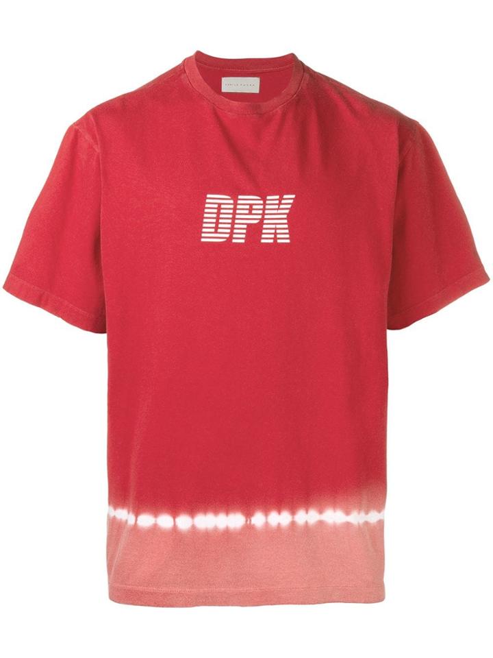 Paura Graphic Tie-dye T-shirt - Red