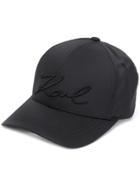 Karl Lagerfeld Embroidered Cap - Black