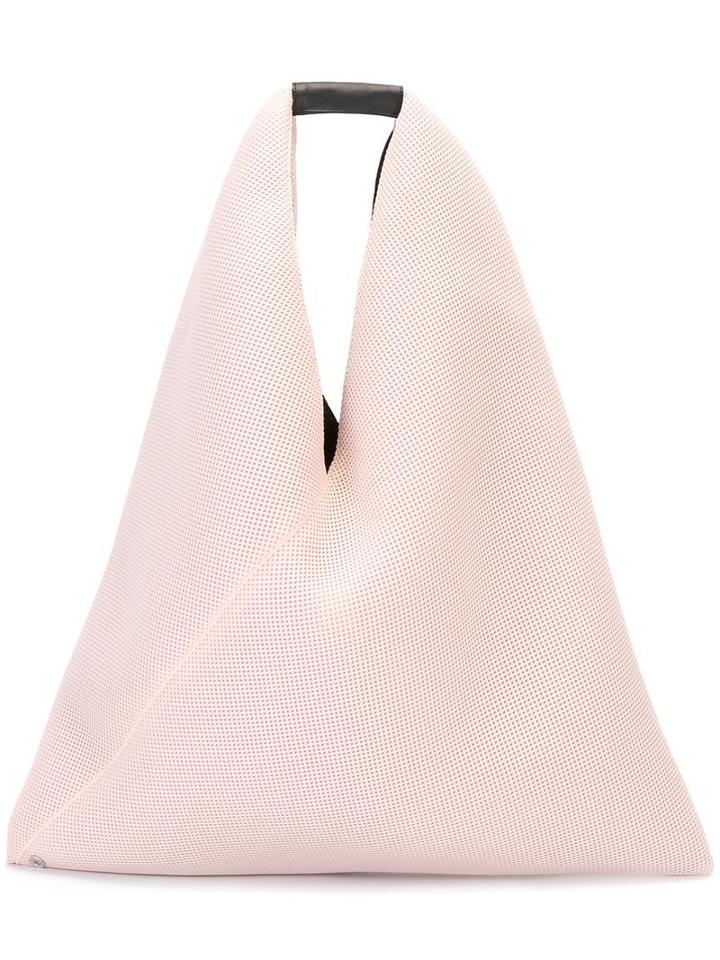 Mm6 Maison Margiela Textured Sack Tote, Women's, Pink/purple, Polyester