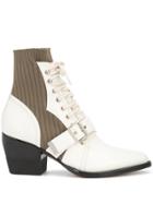 Chloé Rylee 60mm Ankle Boots - White
