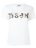 Msgm Beaded Logo T-shirt