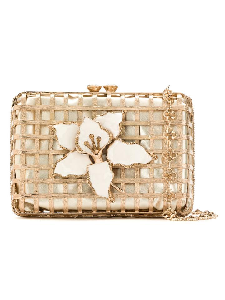 Isla Embellished Clutch - Yellow