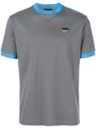 Prada Contrast-trim T-shirt - Grey