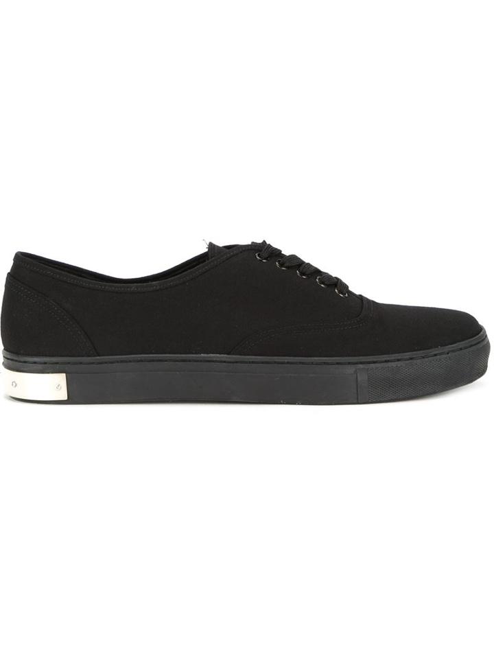 Christian Dada Plate Detail Low-top Sneakers