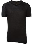 Rick Owens Twisted Edge T-shirt, Men's, Size: M, Black, Cotton