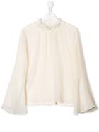 Twin-set Teen Draped Blouse - Neutrals