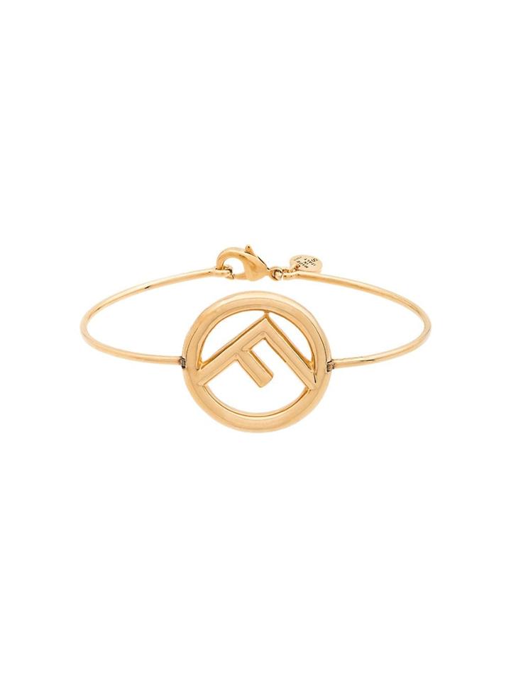Fendi Metallic Logo Bracelet