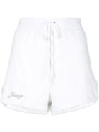 Juicy Couture Swarovski Personalisable Velour Shorts - White