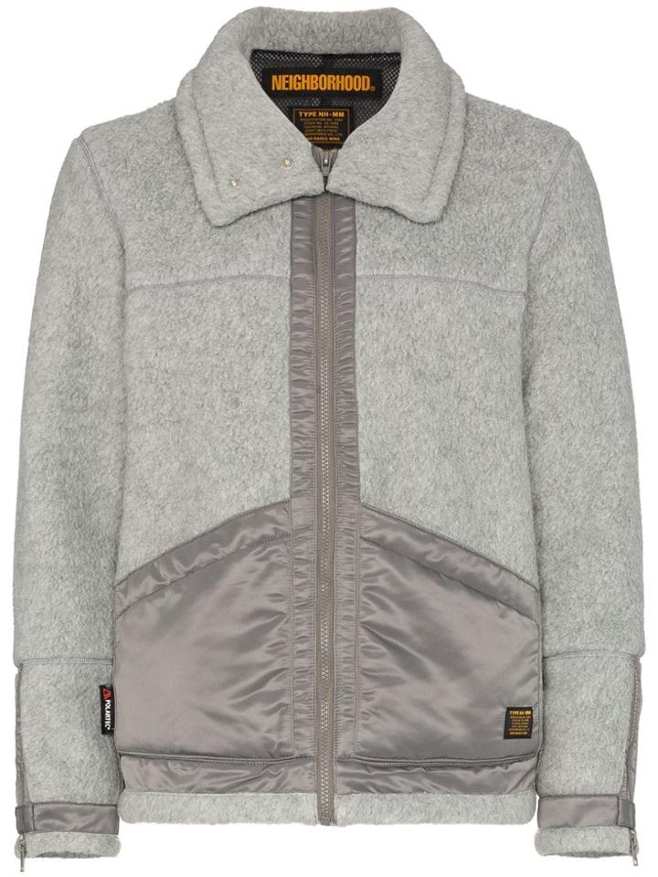 Neighborhood Contrast Padded Jacket - Grey