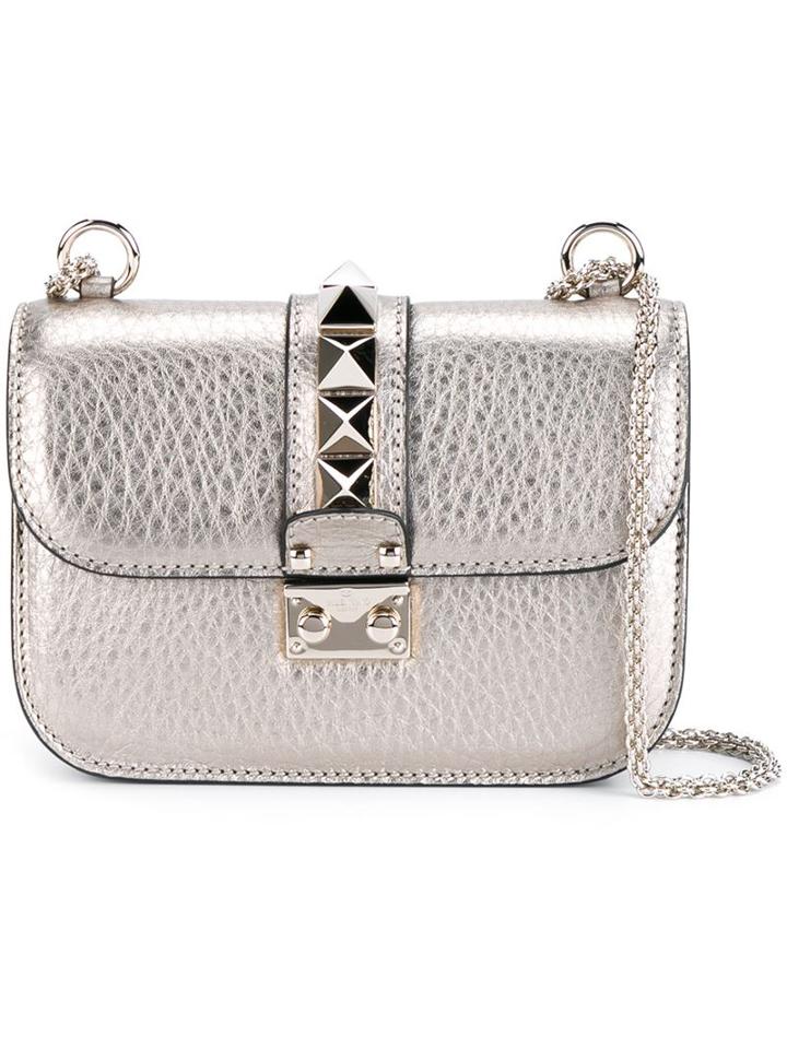 Valentino 'glam Lock' Shoulder Bag, Women's, Yellow/orange
