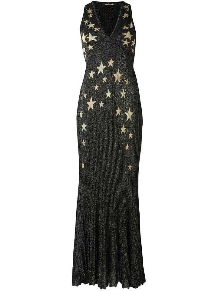 Roberto Cavalli Star Print Gown