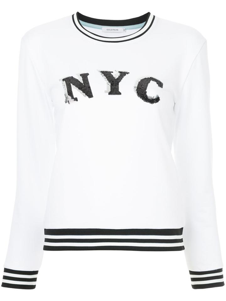 Guild Prime Sequin Detail Sweatshirt - White