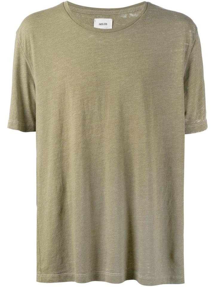 Fadeless Boxy Fit T-shirt, Men's, Size: L, Green, Cotton/polyester/rayon