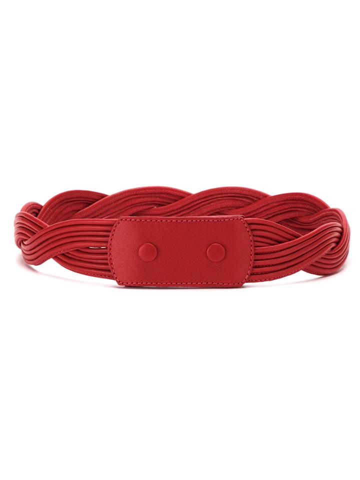Sarah Chofakian Leather Belt - Red